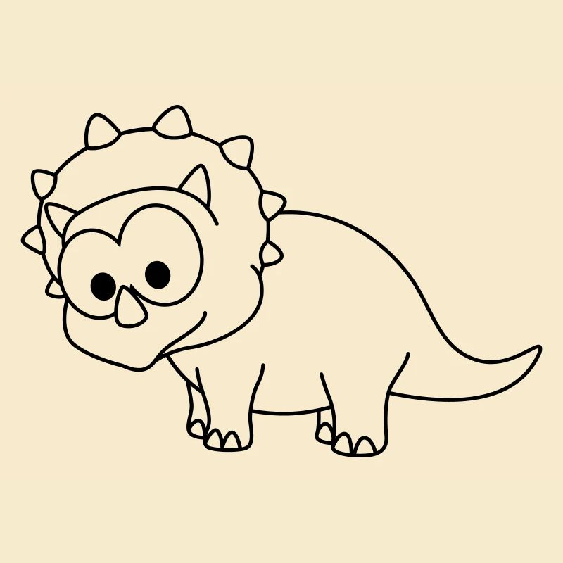 Dinosaur triceratops comic