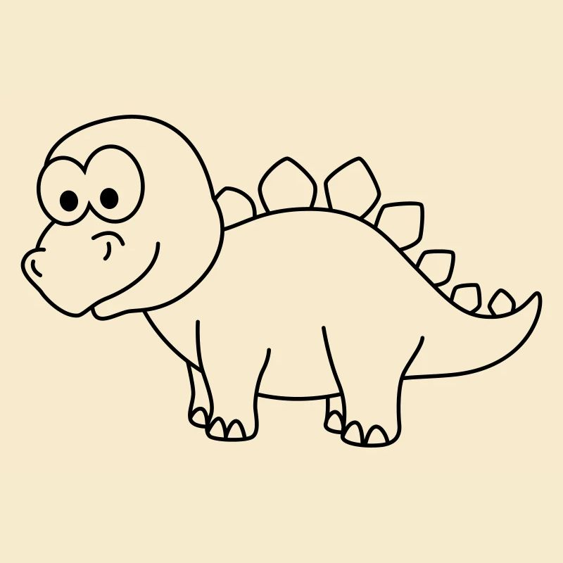 Dinosaur stegosaurus Comic