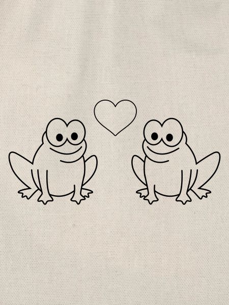 Frosch Comic Paar liebe
