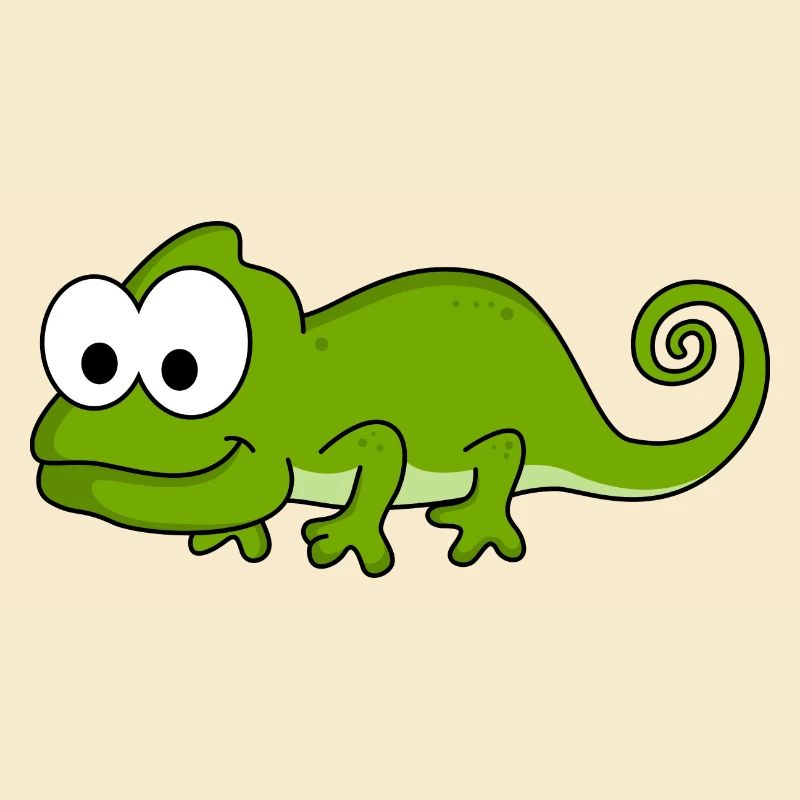 Chameleon Comic Animal