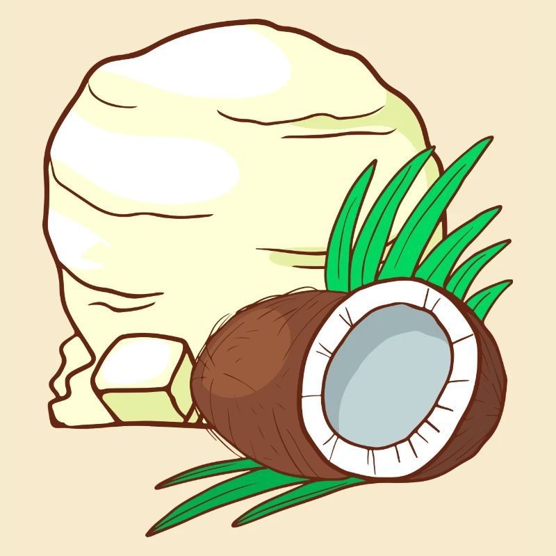 Kokosnuss Eis Speiseeis Eiskrem Eiscreme Kugeleis