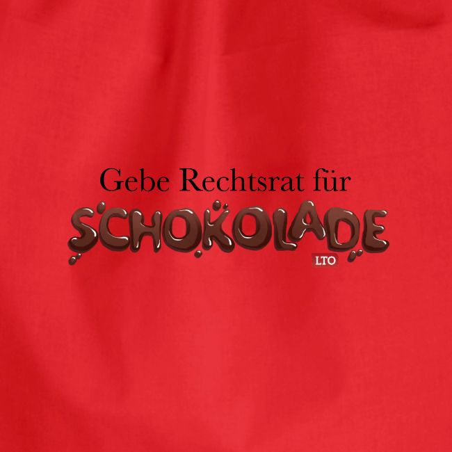 Gebe Rechtsrat für Schokolade
