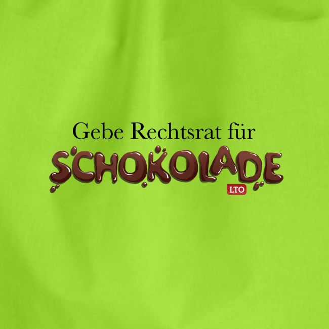 Gebe Rechtsrat für Schokolade
