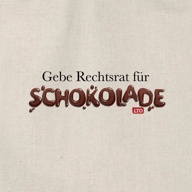 Gebe Rechtsrat für Schokolade
