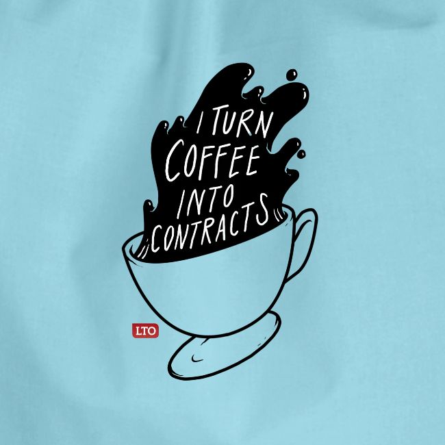 I turn coffee into contracts