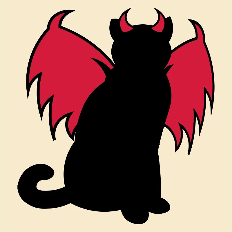 Devil Cat / Teufelskatze / chat diable / gift idea