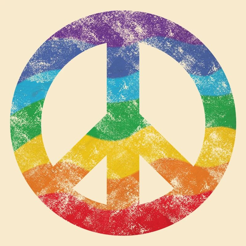 Regenbogen Peacezeichen