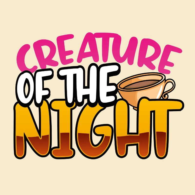 Insomniaque Cadeau Créature du Café de Nuit