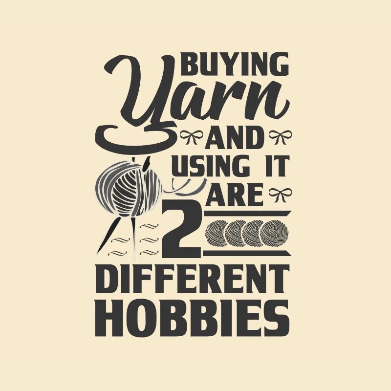 Knitting Humor Buying Yarn and Using it 2