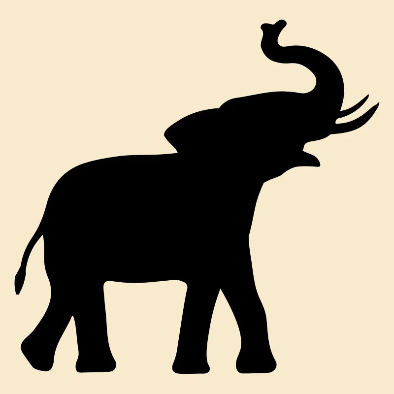 Elephant silhouette gift idea Elephant