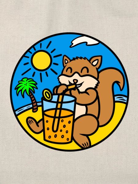 Eichhörnchen trinken Saft