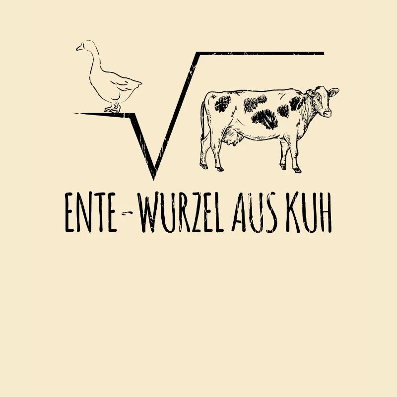 Math Teacher Duck Root Cow Pun Gift