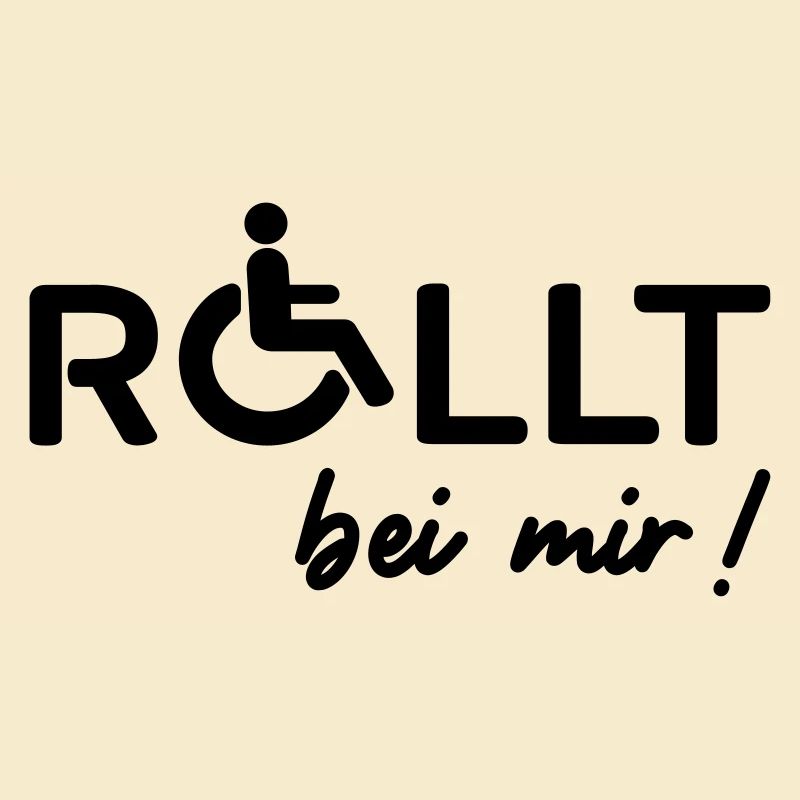Rollstuhl Rollt bei mir Behindert
