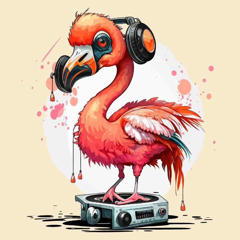 Groovy Pink Bird