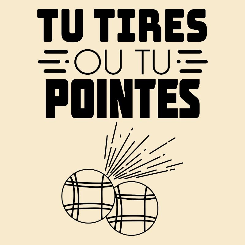 Sie schießen oder Sie zeigen Petanque T-Shirt Geschenk