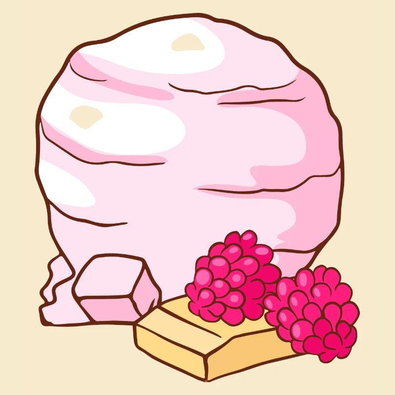 Himbeer Eis Speiseeis Eiskrem Eiscreme Kugeleis