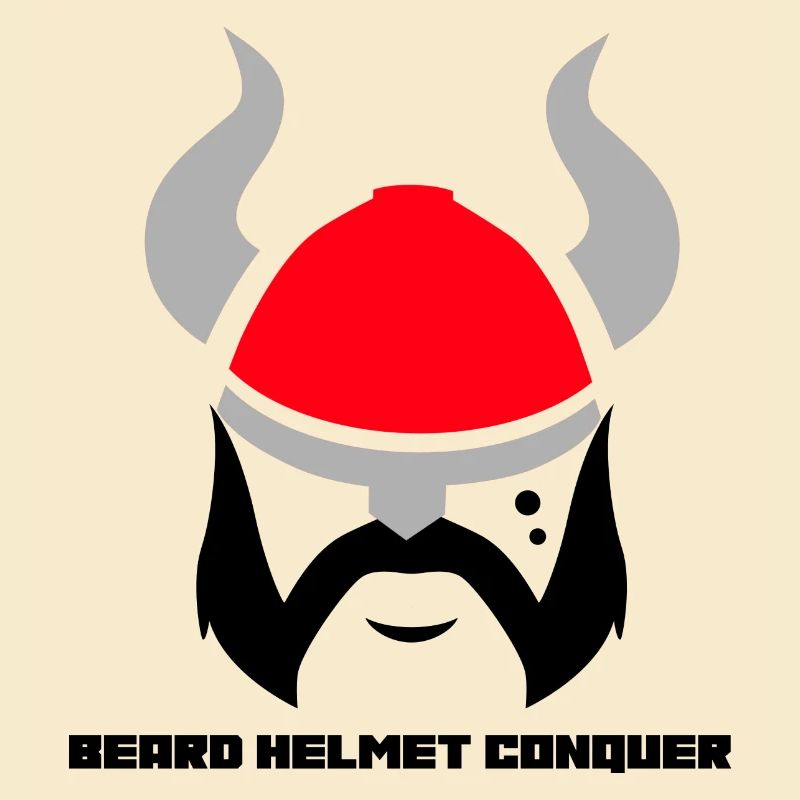 Beard Helmet Conquer Designs