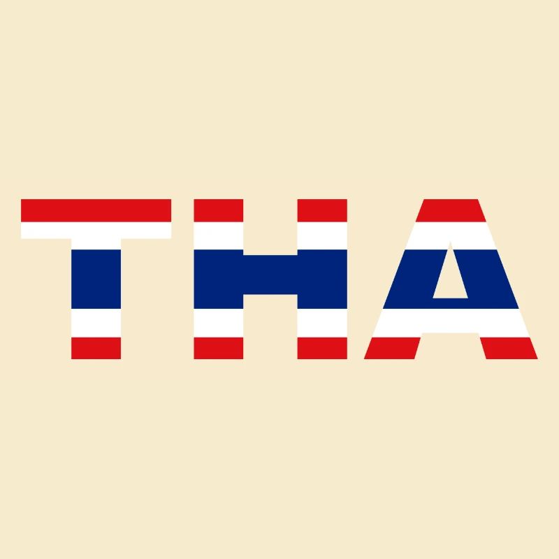 Thailand Flag ISO Code THA