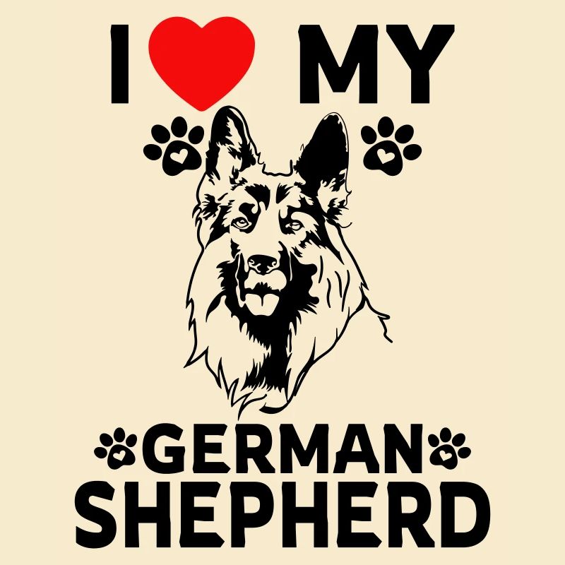 Ich Liebe meinen Deutschen Schäferhund