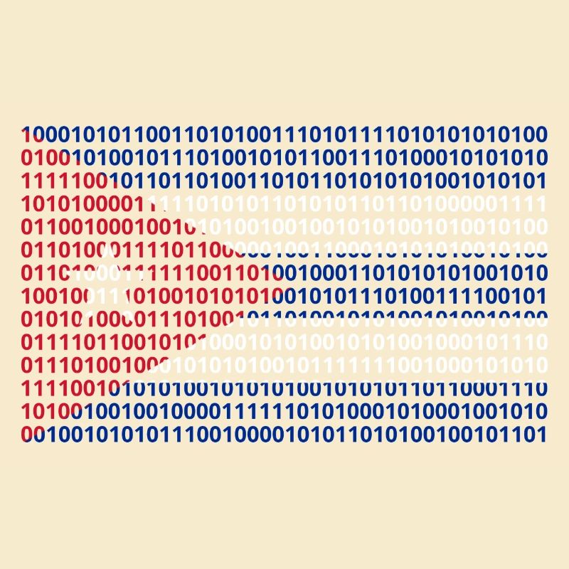 Cuba Flag Binary Code Bit Bytes Binary Computer Science PC