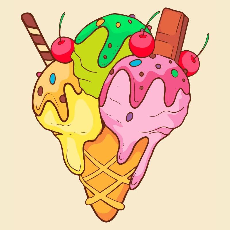 Crème glacée, crème glacée, crème glacée, crème glacée, boule, crème glacée, sundae