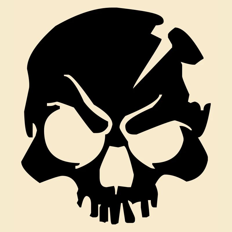 skull design bone