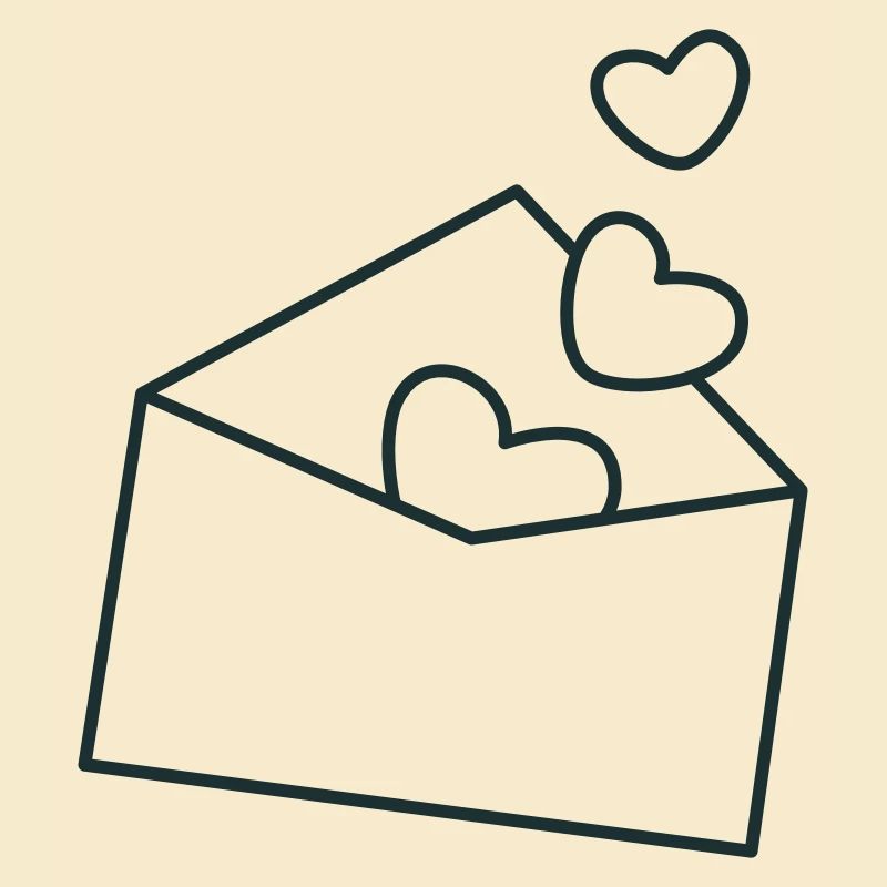 envelope with hearts