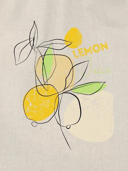 Zitronen Lemon Juice - expressionistisch - Kunst