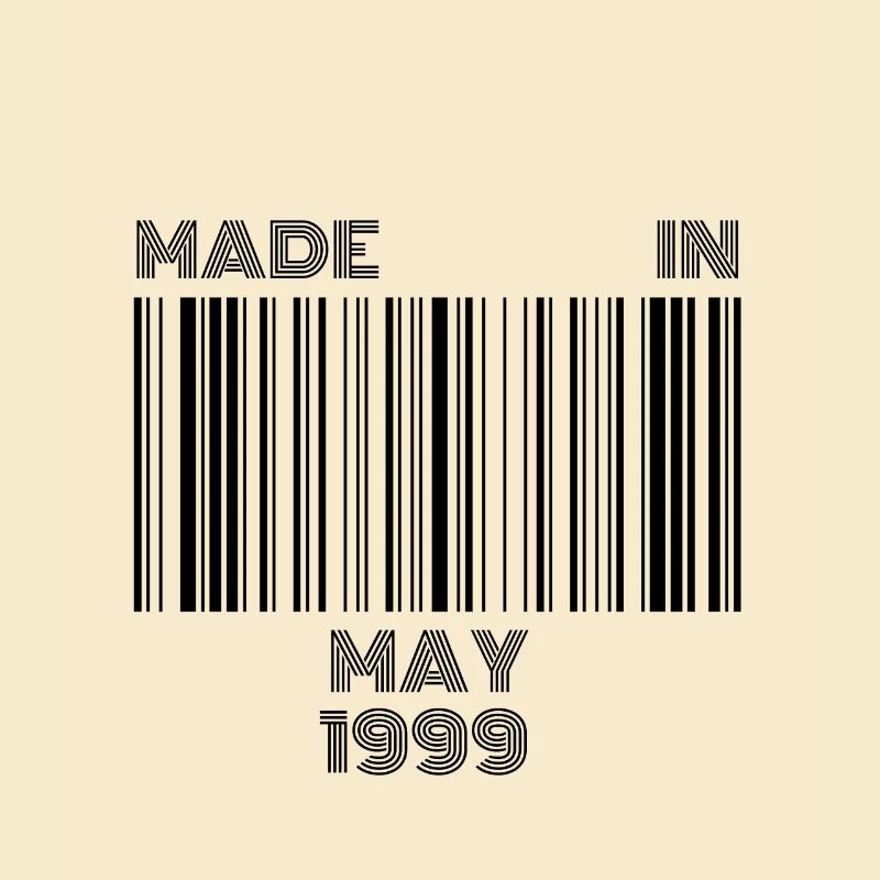 20. Geburtstag Geschenk | Barcode Made in Mai 1999