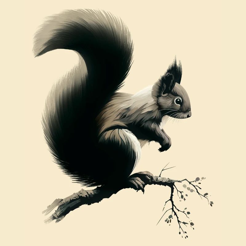 Squirrel on branch