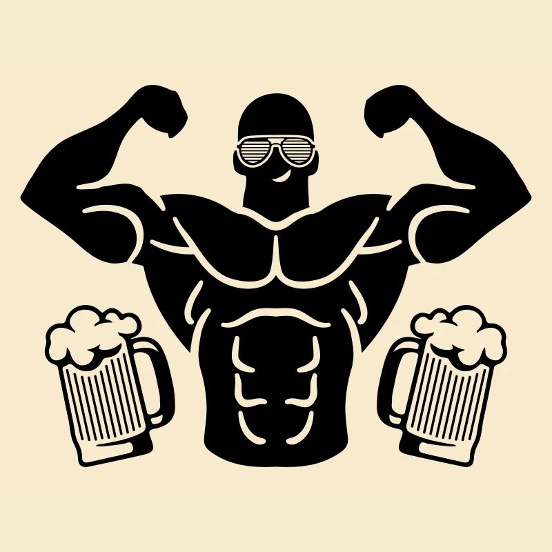 muscles beer cool