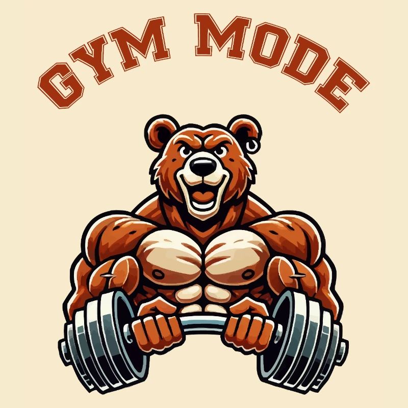 bär bodybuilder comic