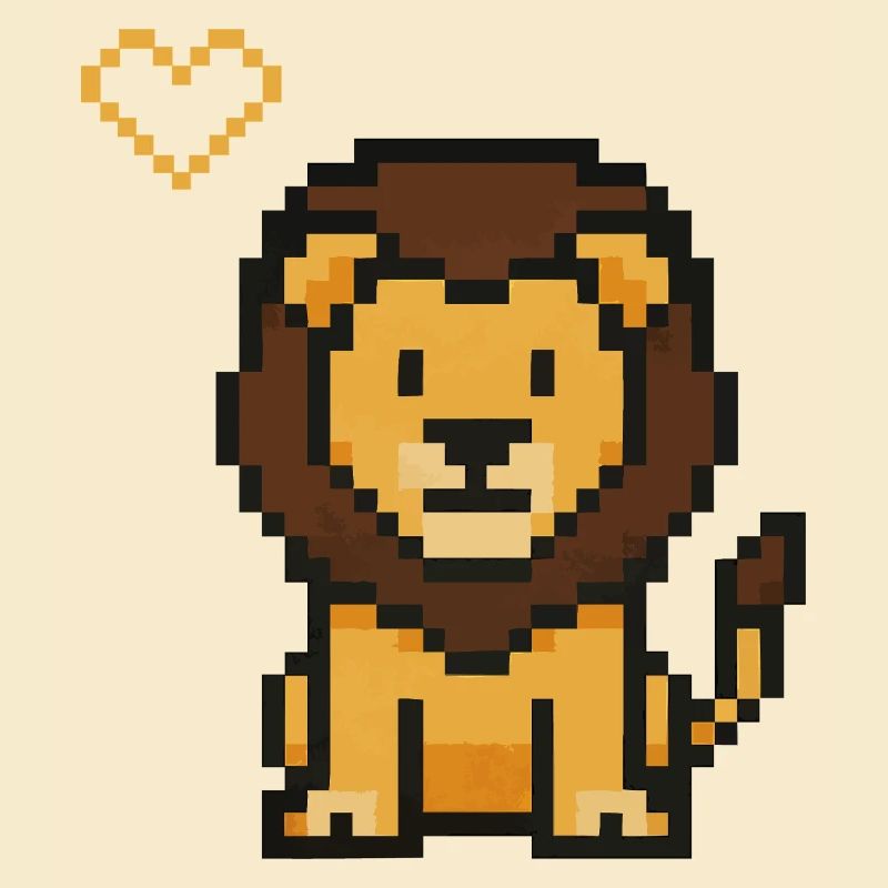 Löwe Pixel