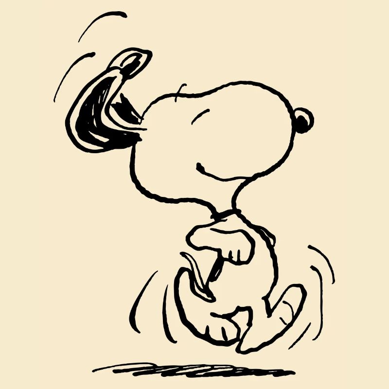 Peanuts Snoopy In A Hurry