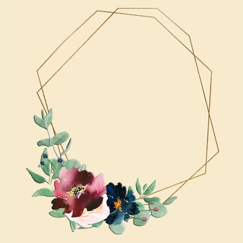 Geometry flowers customizable
