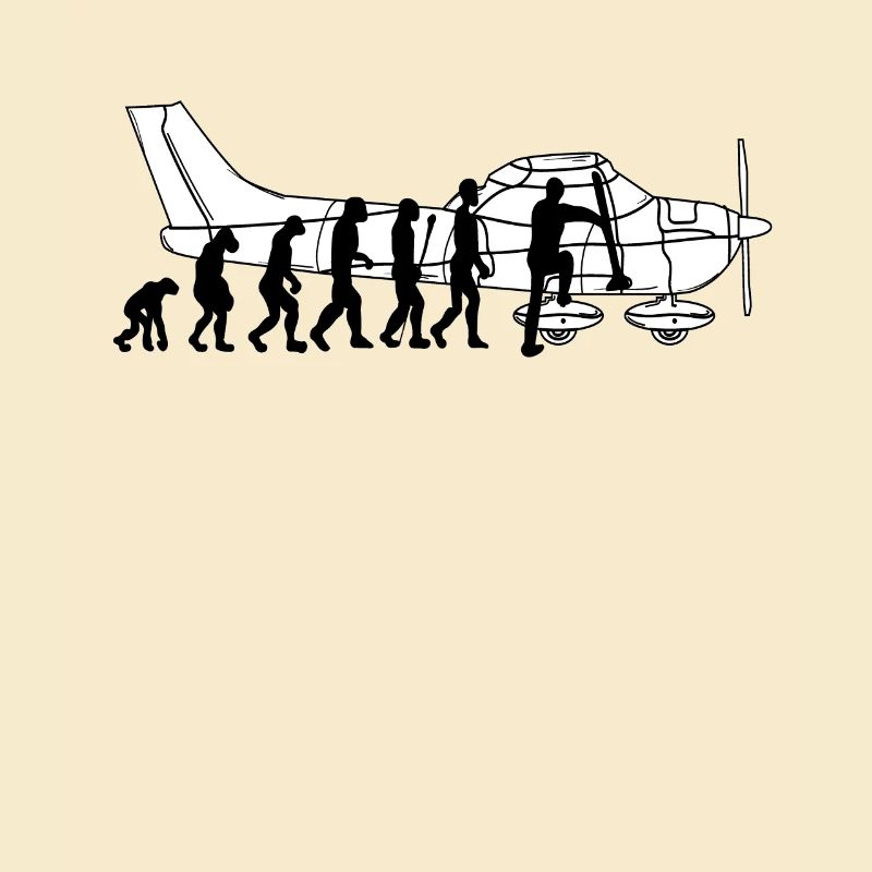 Evolution pilot pilot flying airplane