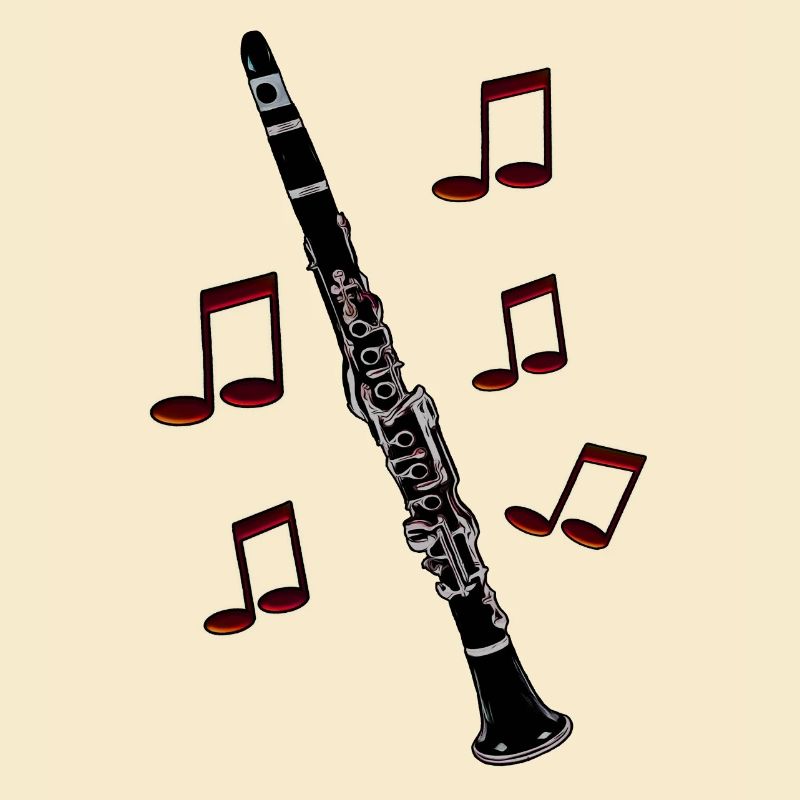 Clarinet notes red