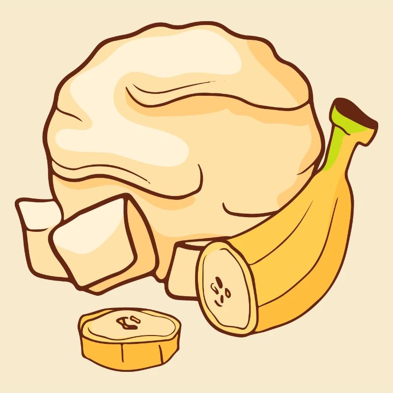 Bananes glace crème glacée crème glacée crème glacée crème glacée