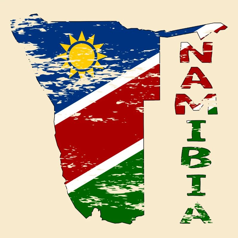 Namibia Map Flag used