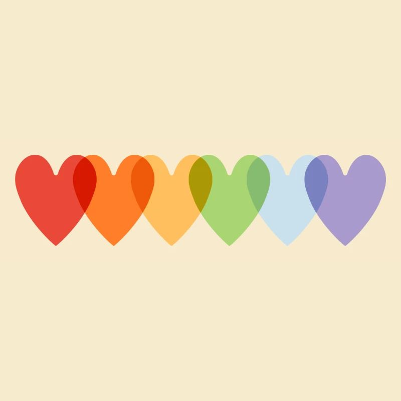 Rainbow Hearts Pride