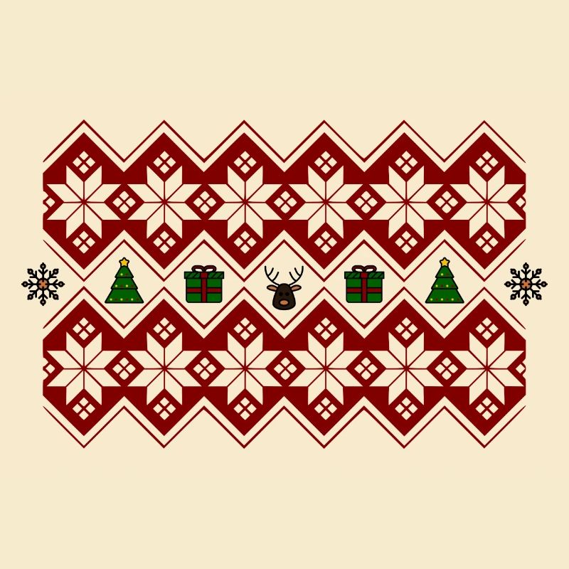 Weihnachten Weihnachtspulli Elch Baum Geschenk