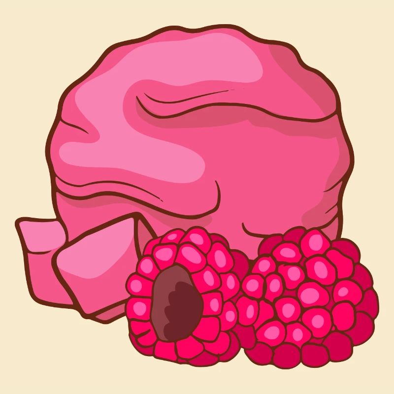 Himbeeren Eis Speiseeis Eiskrem Eiscreme Kugeleis
