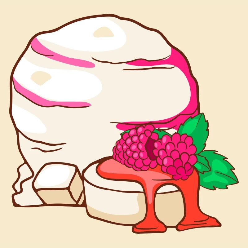 Panna cotta Eis Speiseeis Eiskrem Eiscreme