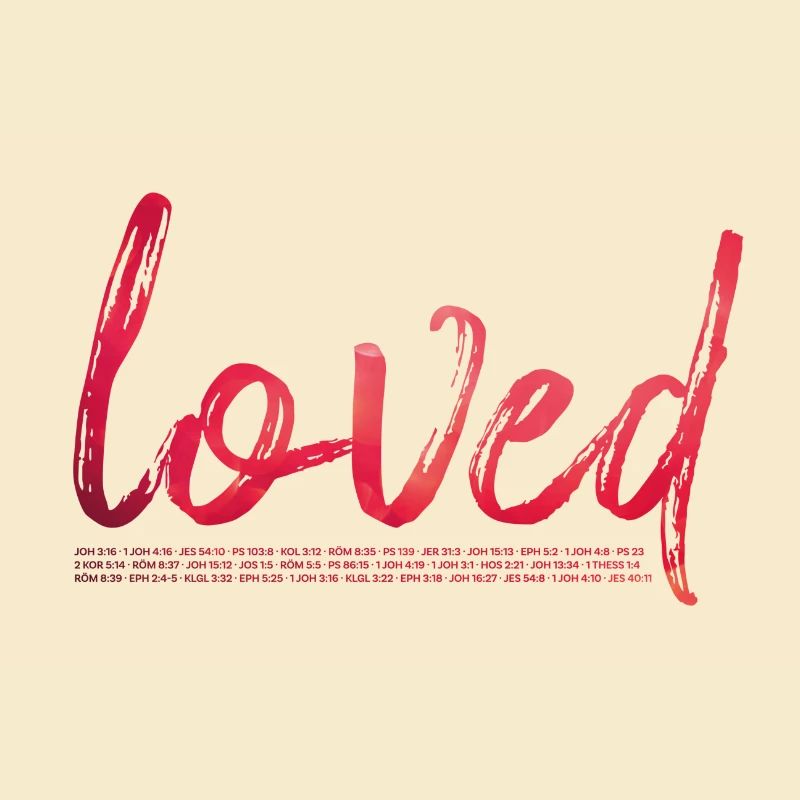 loved - script (red)