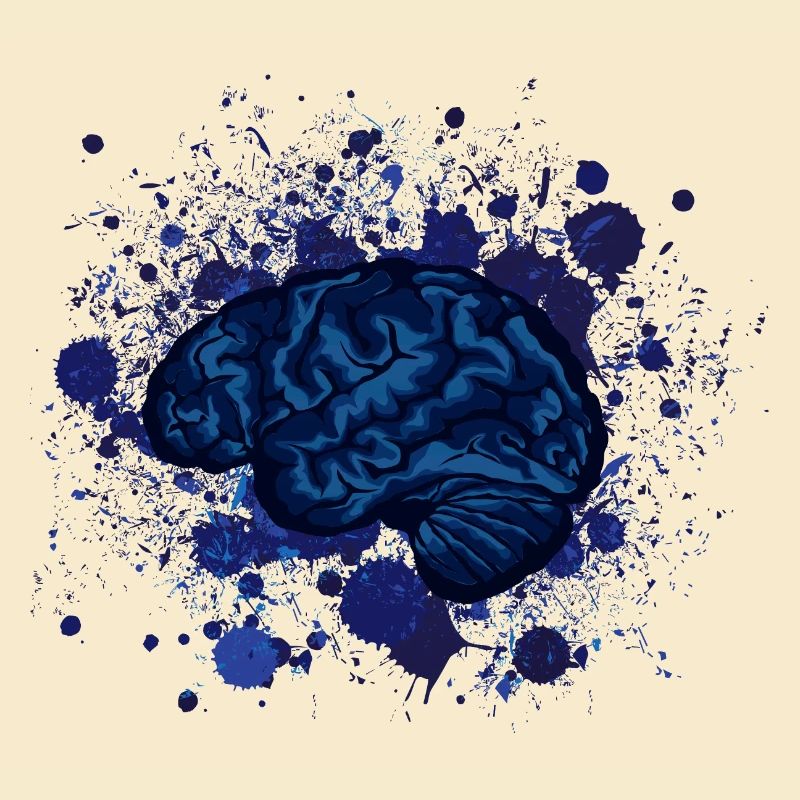 brain brains design fancy stain