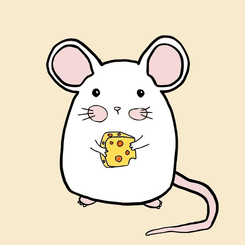 Maus mit Käse /Mäuschen