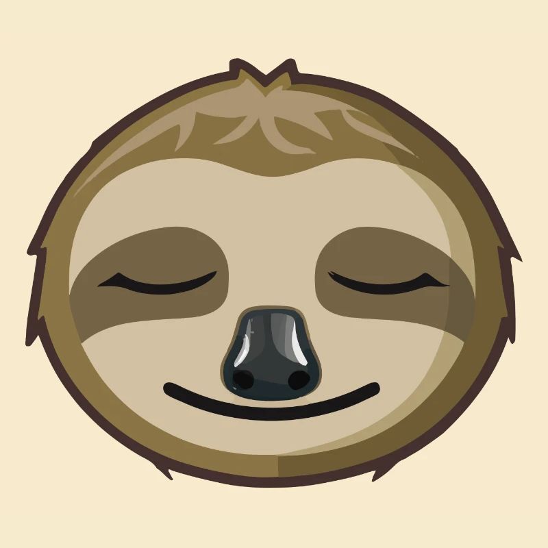 Sleeping Sloth Face