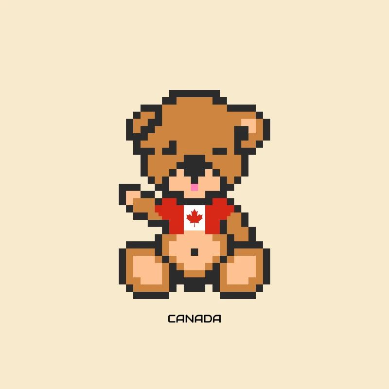 Pixel Bär Kanada