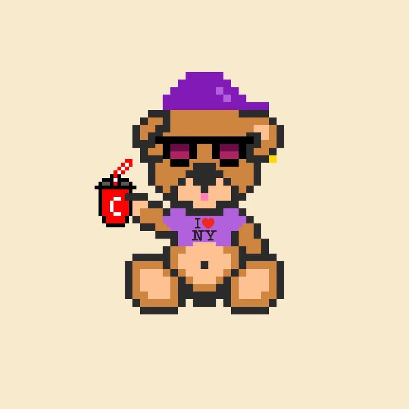 Pixel Bear Cool