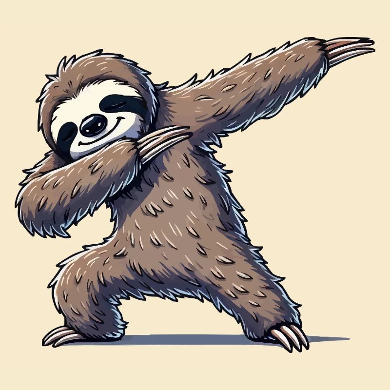 Faultier Dabbing